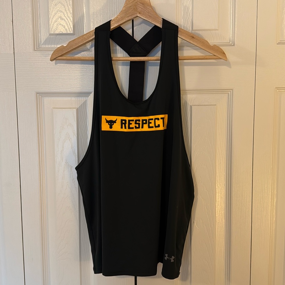 Under Armour Mana “The Rock” Bull loose fitting bungee strap workout tank. - Picture 1 of 4